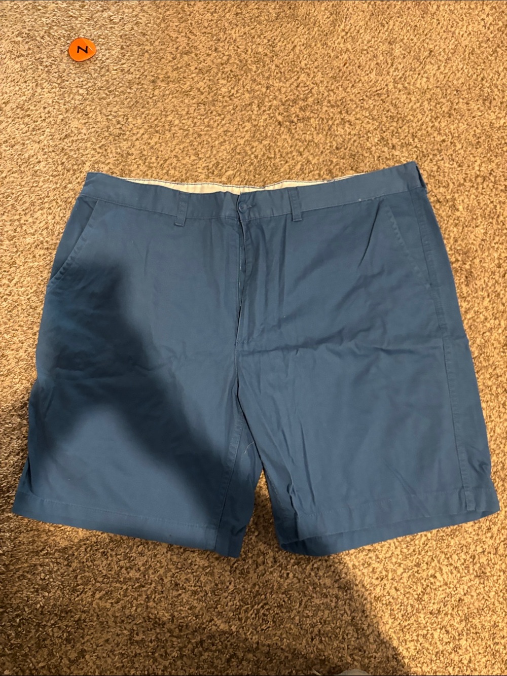 St. John's Bay Men's Navy Blue Flat Front Shorts